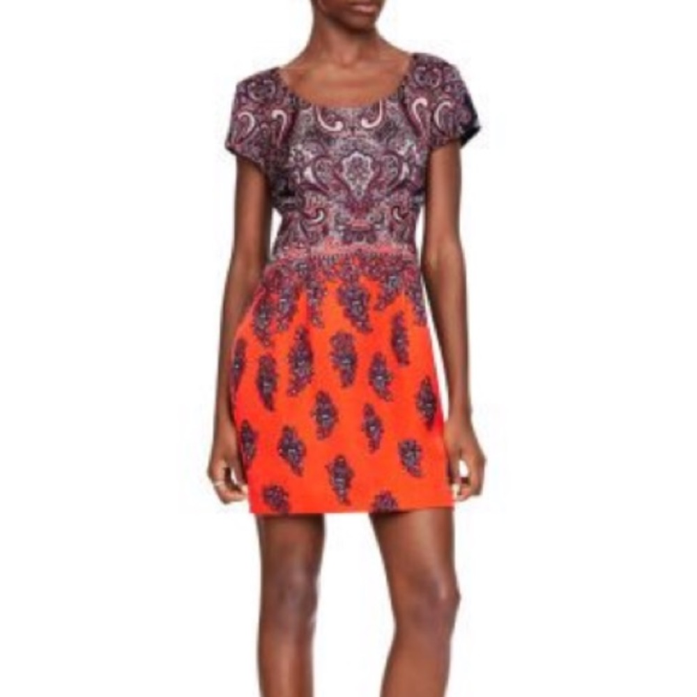 Club Monaco paisley cocktail dress FALL WEDDINGS! - Picture 3 of 7